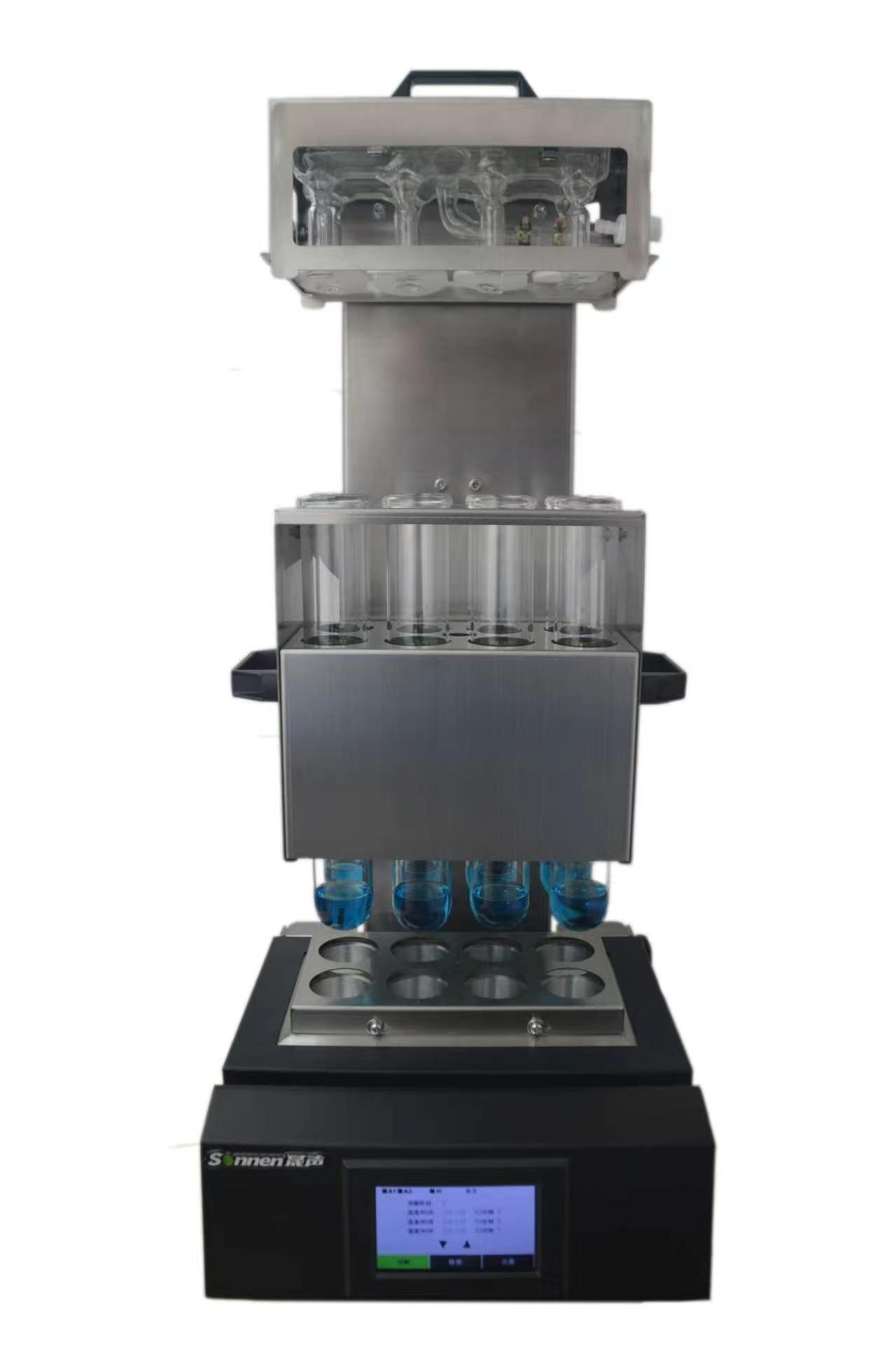 Smart 08 automated aluminum block digester with automatic lifting rack — actual product photo